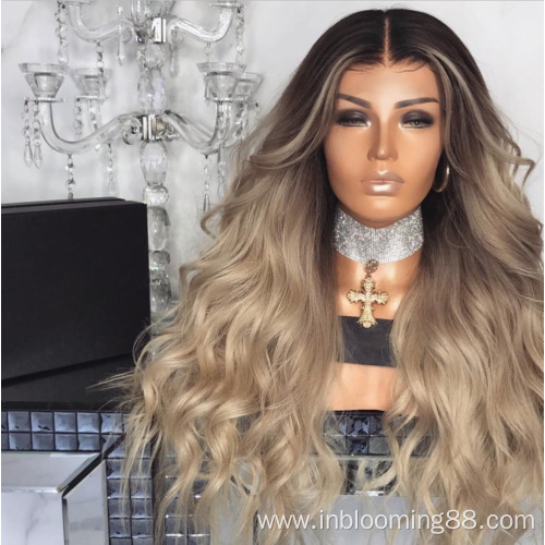 Brown Wholesale Water Wave Synthetic Hair Wig